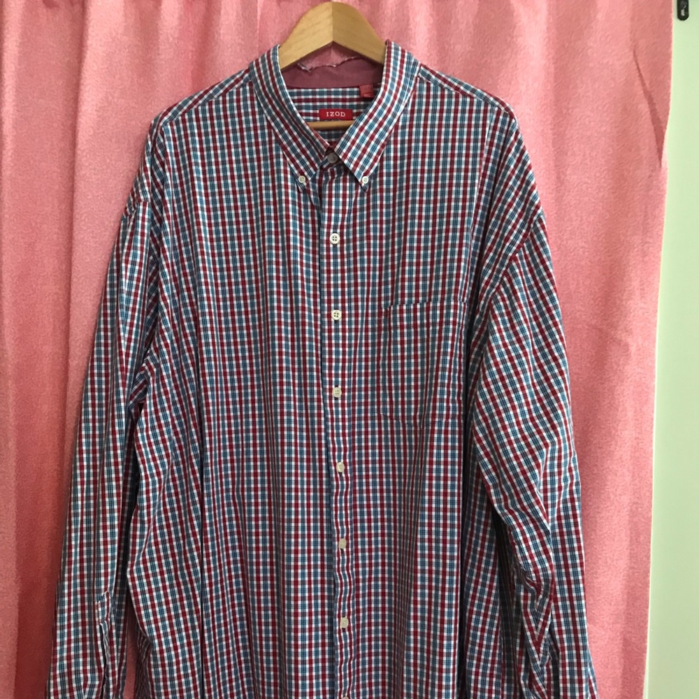 Big & Tall men’s plaid shirt